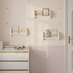 WOLTU Lot de 3 Bibliothèques pour Enfants, Étagère pour Chambre d'Enfant, en Pin + MDF