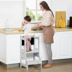 Tour d'observation enfant tour d'apprentissage 3 en 1 barreau hauts rebords gris