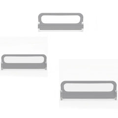Costway Lot de 2 Barrières de Lit Pliable Ajustable de 178 CM Gris + Barrière de Lit Pliable pour Bébé Ajustable de 148 CM avec Housse Amovible Gris
