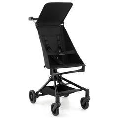Costway Poussette Compacte et Adaptée aux Avions avec Canopy Ajustable Grand Panier de Rangement pour Bébés 6-36 Mois Charge 15 kg Noir