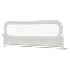 Costway Barrière de Lit Pliable pour Tout-Petits Barrière de Lit Bébé Ajustable de 178 CM avec Housse Amovible en Tissu Oxford Blanc