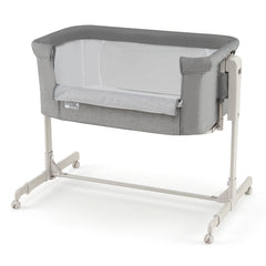 Costway Berceau Bébé Cododo Lit Bébé Réglable en Hauteur à 6 Niveaux 4 Roulettes Parois en Filet Respirant Matelas Amovible pour 0-6 Mois Gris
