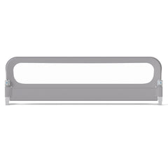 Costway Barrière de Lit Pliable Barrière de Lit Bébé Ajustable de 120 CM avec Housse Amovible en Tissu Oxford & Base en U Robuste Gris