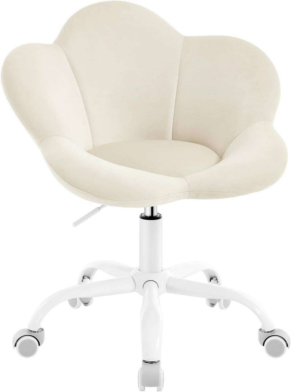 WOLTU Chaise de bureau enfant, ergonomique, réglable en hauteur, en velours