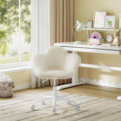 WOLTU Chaise de bureau enfant, ergonomique, réglable en hauteur, en velours