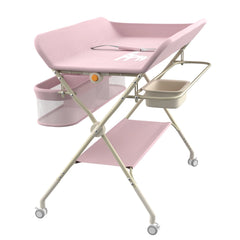 Table à langer bébé pliante – Rose