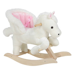 WOLTU Cheval à Bascule, Animal à Bascule, avec Bruits d'animaux et Poignées, pour Enfants de 18-36 mois