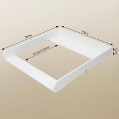 WOLTU Table à Langer pour Bébé, avec Boucles Métalliques, 70x10x80 cm, Blanc