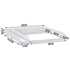 WOLTU Plan à Langer pour Commode, Accessoires pour Table à Langer, en MDF, Blanc