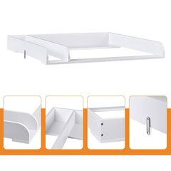 WOLTU Plan à Langer pour Commode, Accessoires pour Table à Langer, en MDF, Blanc