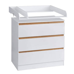 WOLTU Plan à Langer pour Commode, Accessoires pour Table à Langer, en MDF, Blanc