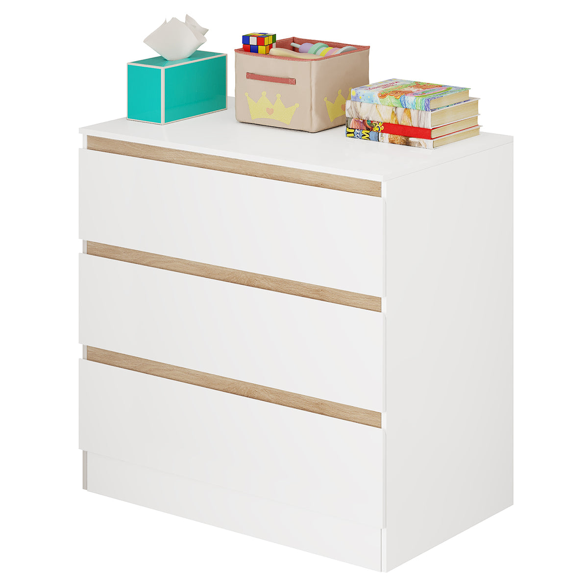 WOLTU Table à Langer avec 3 Tiroirs pour Bébé