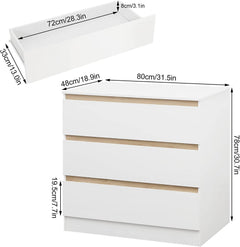 WOLTU Table à Langer avec 3 Tiroirs pour Bébé