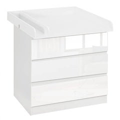 WOLTU Table à Langer, Commode avec 3 Tiroirs, avec Protecteur Anti-basculement