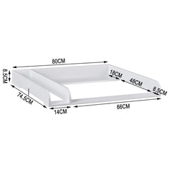 WOLTU Table à Langer avec 3 Tiroirs, Meuble pour Bébé, Blanc