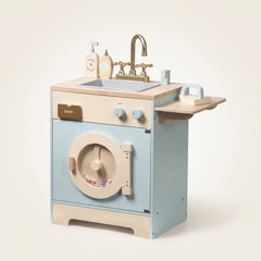 Cuisine enfant en bois – Collection bleu – Machine à laver