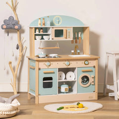 Cuisine enfant en bois – Collection bleu