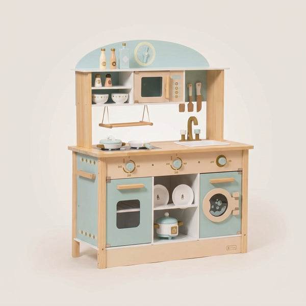 Cuisine enfant en bois – Collection bleu – Cuisine
