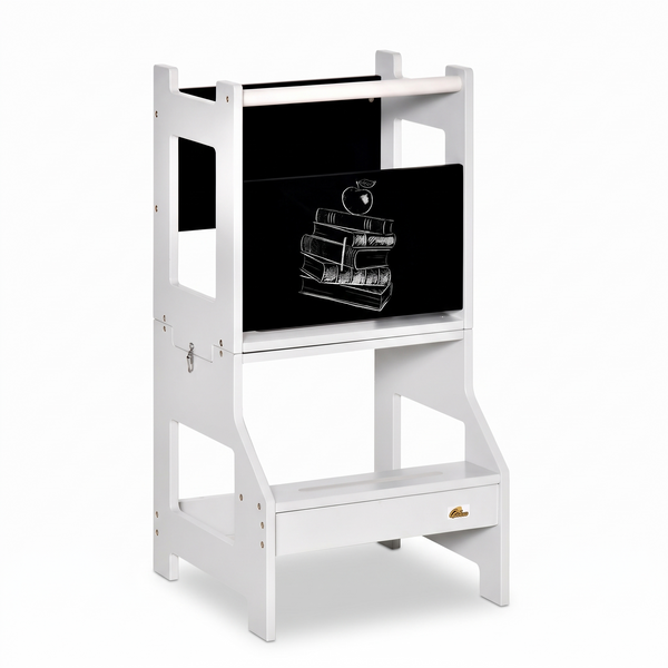 Tour d'observation enfant 3 en 1 – Gris – fond blanc