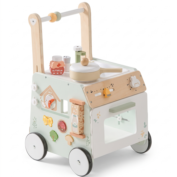 Trotteur enfant en bois – Campagne – fond blanc