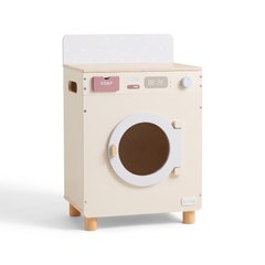 Machine à laver enfant en bois – Collection blanc – fond blanc