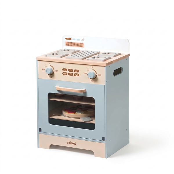 Four enfant en bois – Collection bleu – fond blanc