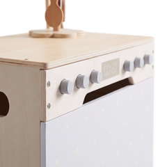 Lave-vaisselle enfant en bois – Collection blanc – détail