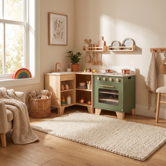 Four enfant en bois – Collection vert – ambiance intérieur