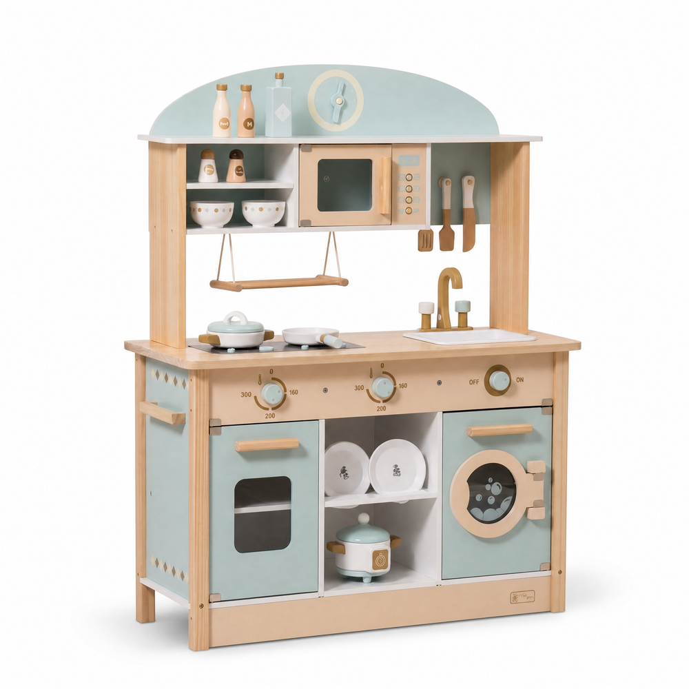Cuisine enfant en bois – Collection bleu