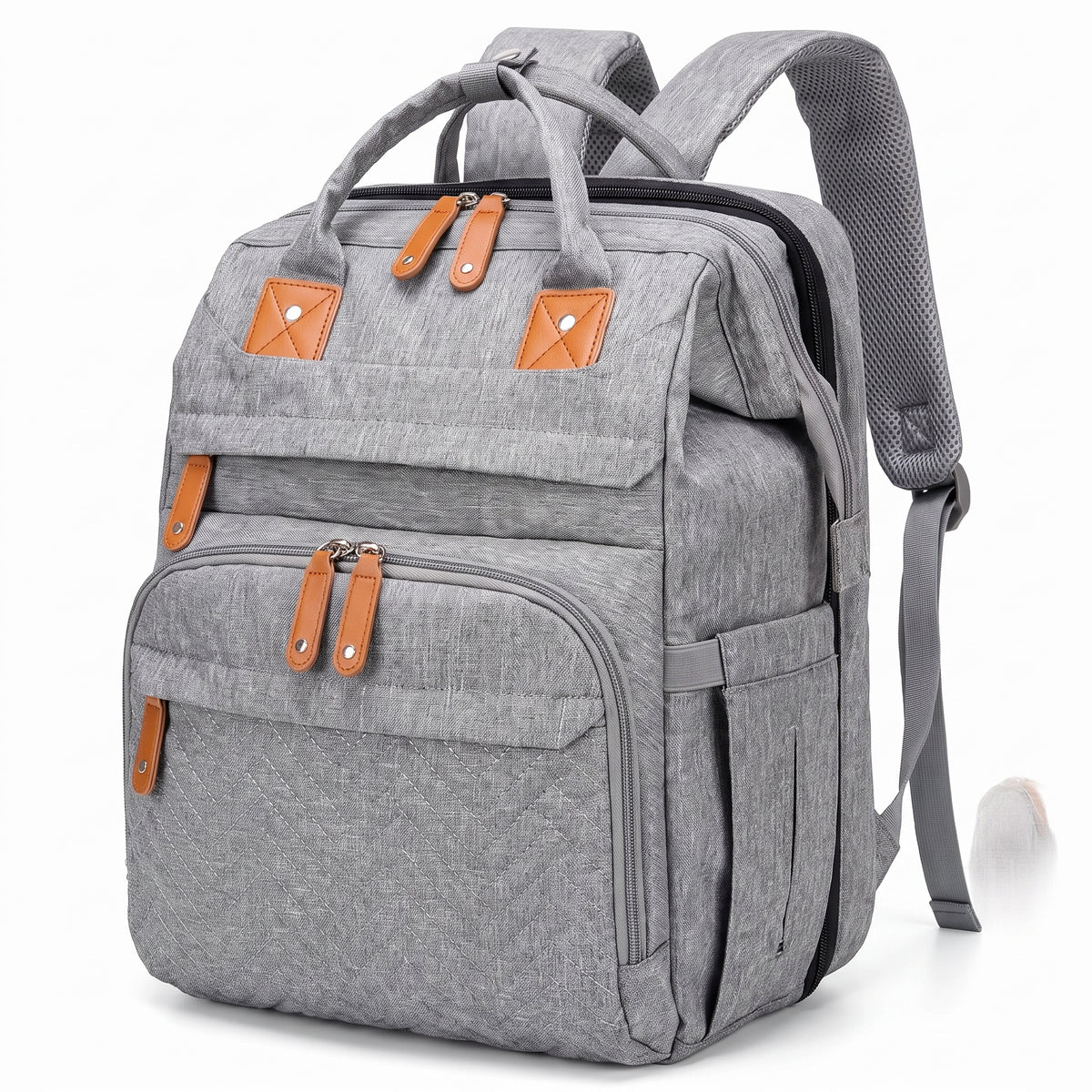 Sac à dos à langer 55 L gris