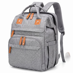 Sac à dos à langer 55 L gris