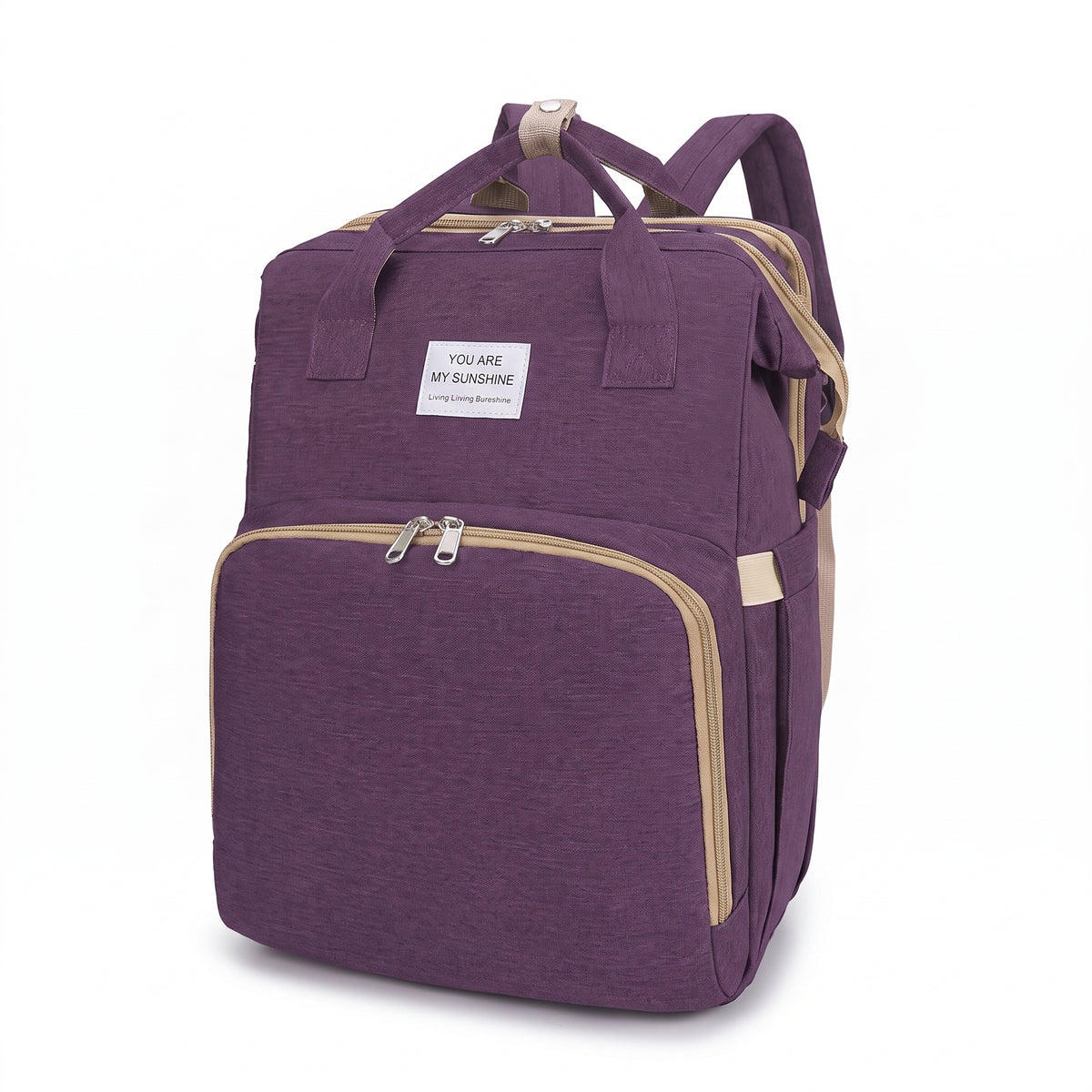 Sac à dos à langer violet