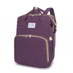 Sac à dos à langer violet