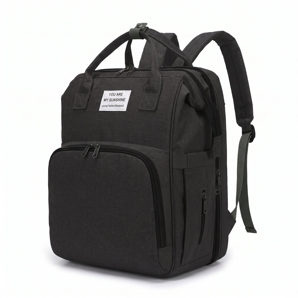 Sac à dos à langer noir