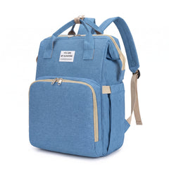 Sac à dos à langer bleu
