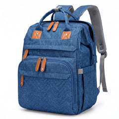 Sac à dos à langer bleu