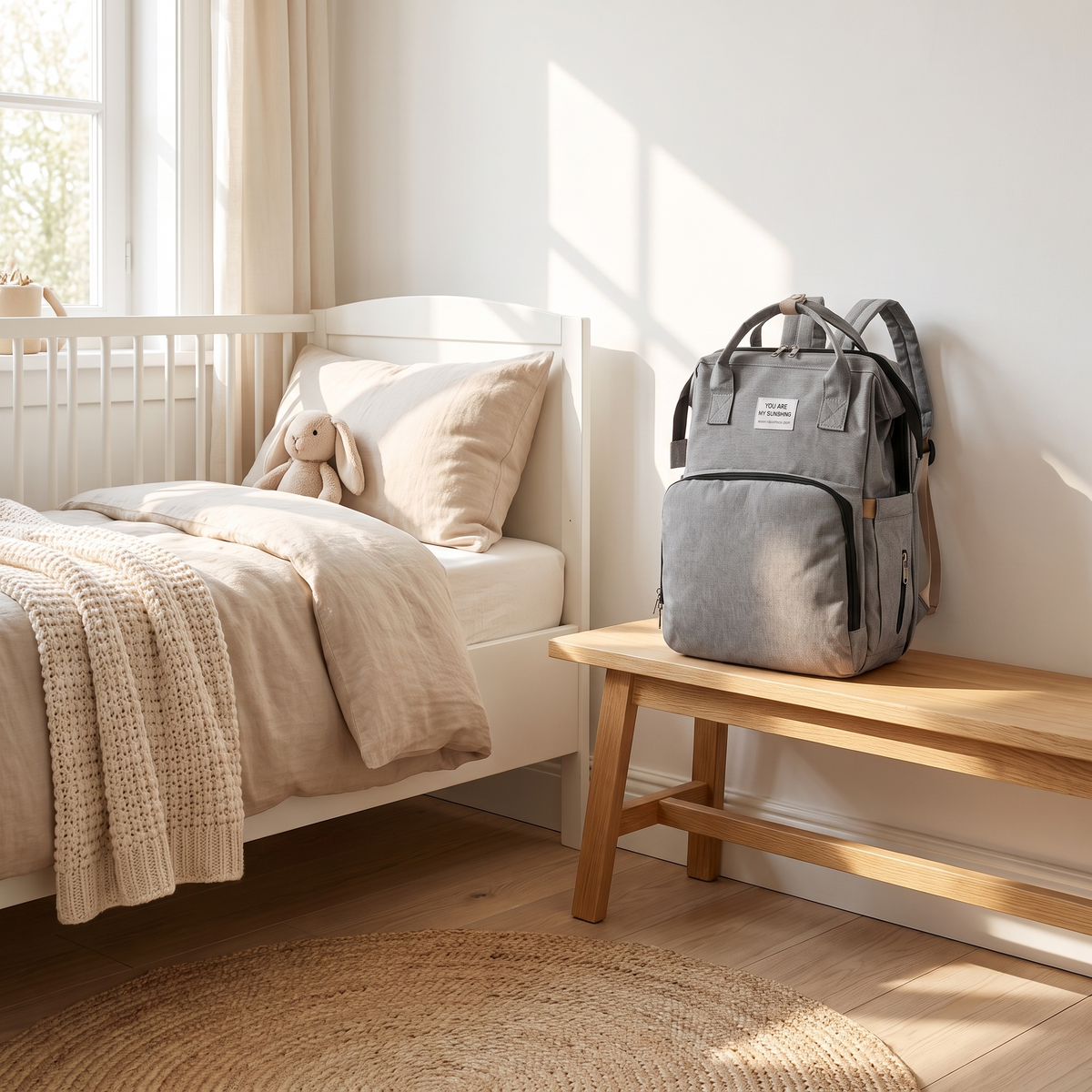 Sac à langer dans une chambre de bébé