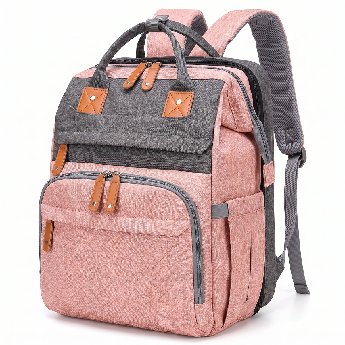Sac à dos à langer rose