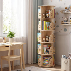 Bibliothèque pivotante dans une chambre d'enfant