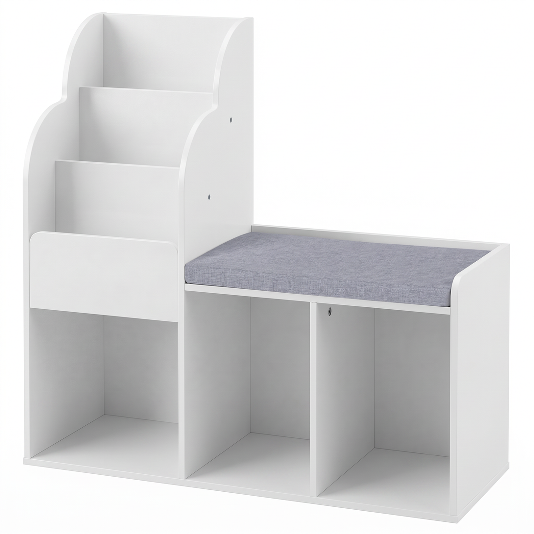 Bibliothèque banc enfant 2 en 1 – Blanc