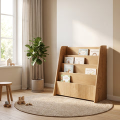 Bibliothèque frontale enfant dans une chambre d'enfant