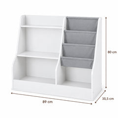 Dimensions – Étagère Montessori poches en tissu