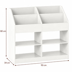 Dimensions – Bibliothèque frontale enfant 4 cubes