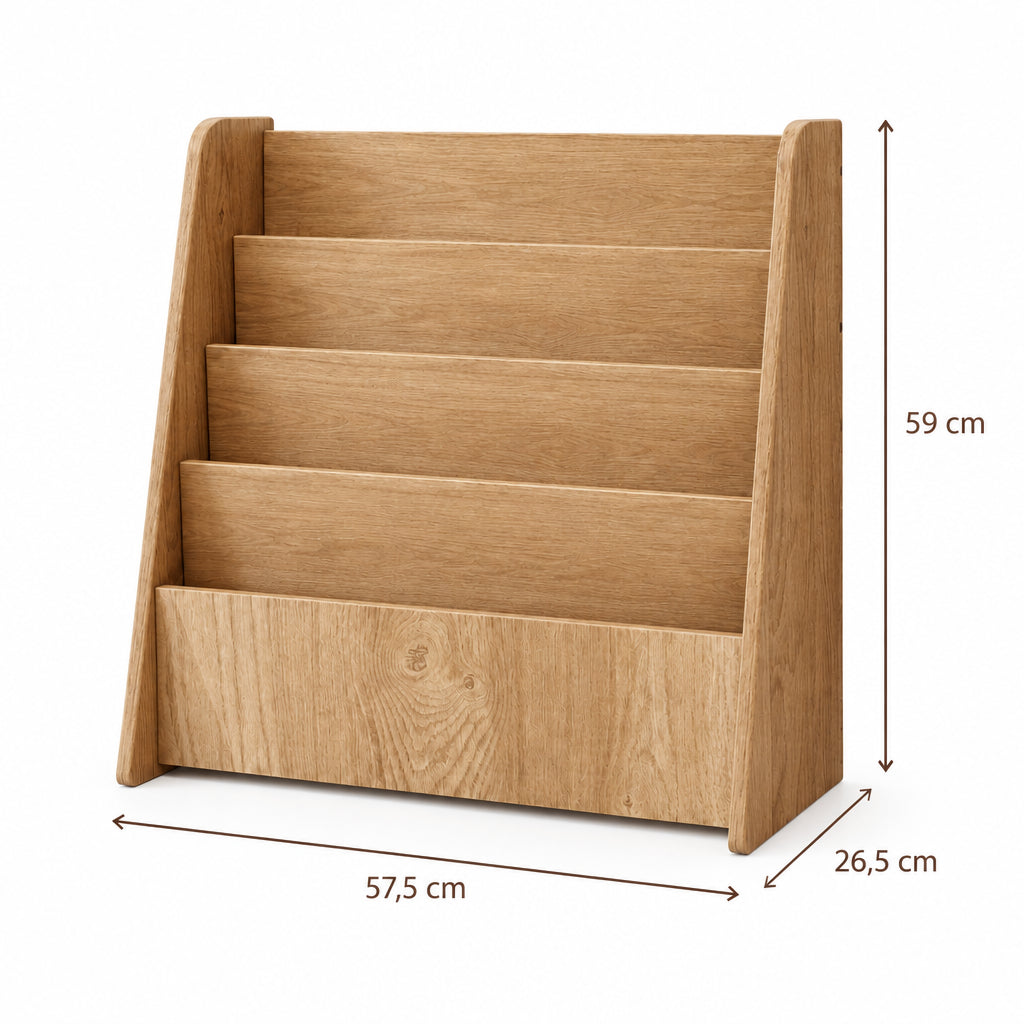 Dimensions – Bibliothèque frontale enfant