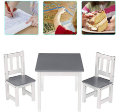 WOLTU Table et Chaise Enfant, Table Enfant avec 2 Chaises, Ensemble de Table et Chaises pour Enfant