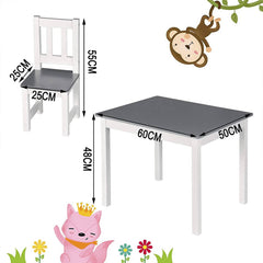 WOLTU Table et Chaise Enfant, Table Enfant avec 2 Chaises, Ensemble de Table et Chaises pour Enfant