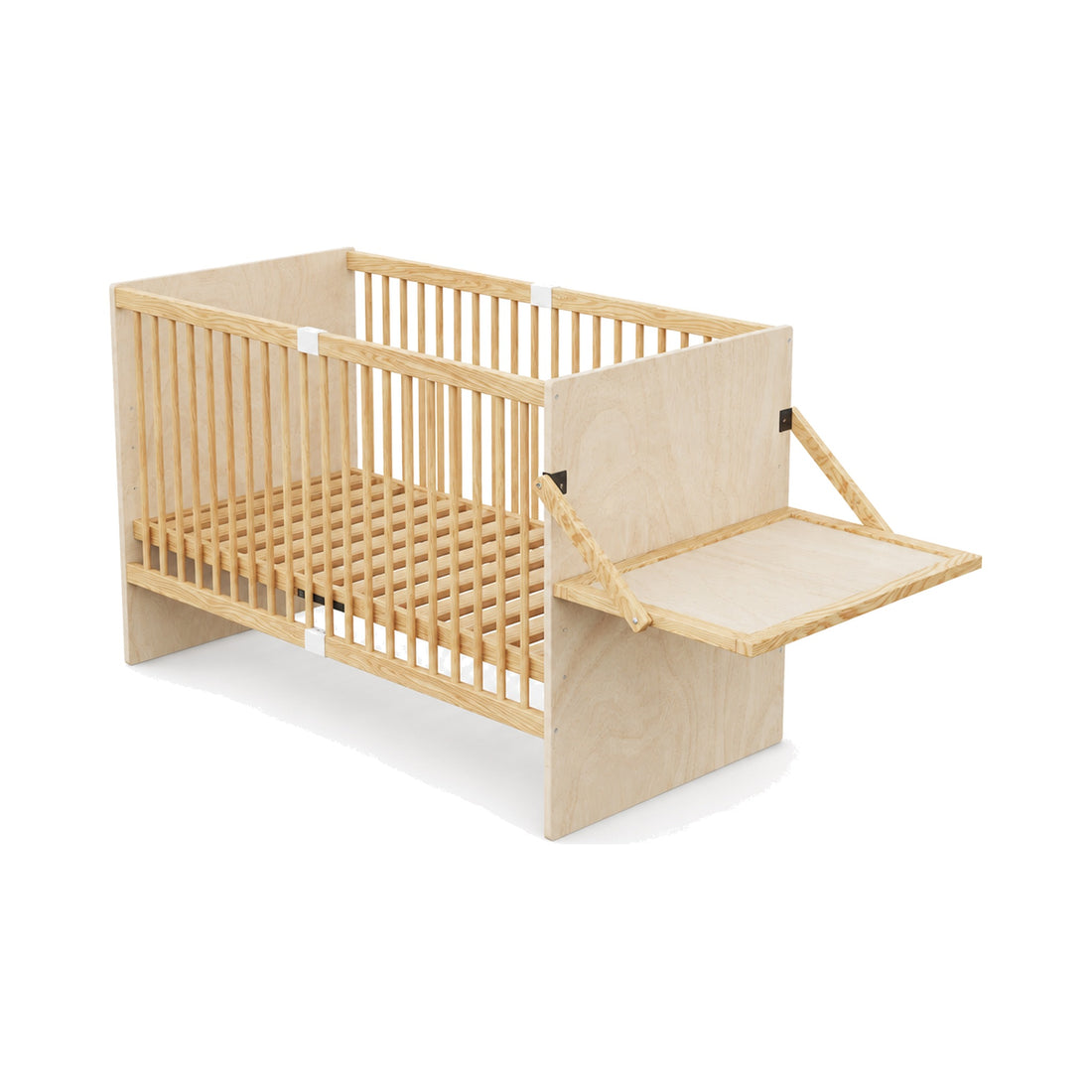 Lit bébé en bois – Table à langer rabattable