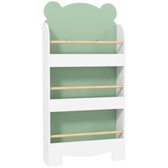 Bibliothèque pour enfant, rangement livre enfant 3 niveaux pour salle de jeux, chambre d'enfant, vert