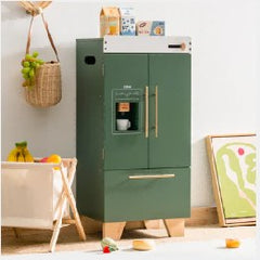 Cuisine enfant en bois – Collection vintage vert – Réfrigérateur