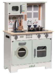 Cuisine en bois moderne pour enfant vert